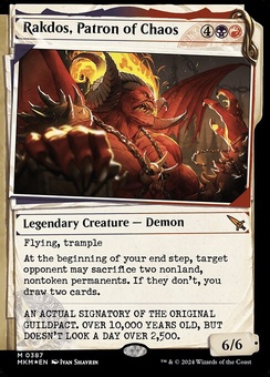 Rakdos, Patron of Chaos (showcase invisibleink)