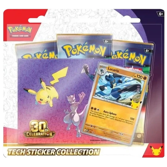 Pokémon - 30th Celebration: Tech Sticker Collection - Lucario