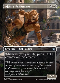 Ajani's Pridemate (borderless foil)