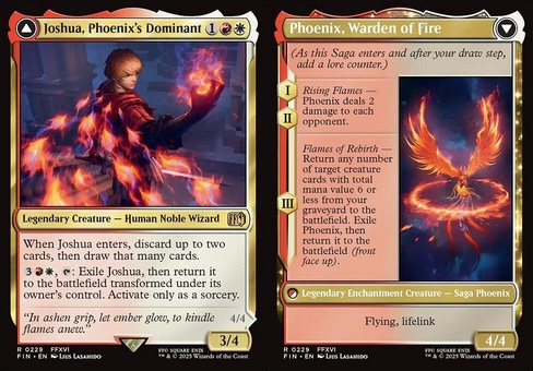 Joshua, Phoenix's Dominant // Phoenix, Warden of Fire (foil)