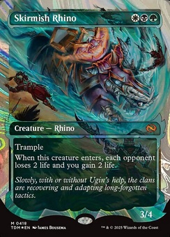 Skirmish Rhino (borderless showcase)