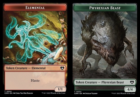 Elemental #24 // Phyrexian Beast (token)