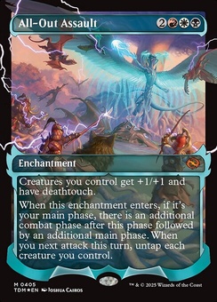 All-Out Assault (borderless showcase foil)