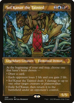 Sol'Kanar the Tainted (showcase textured foil)