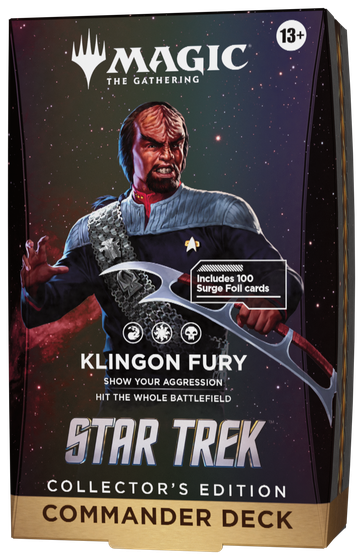 Star Trek: "Klingon Fury" Commander Deck