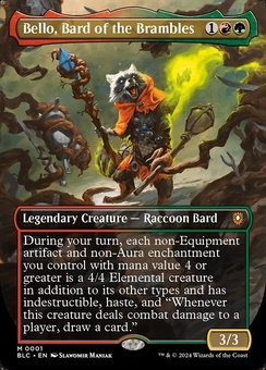 Bello, Bard of the Brambles (borderless foil)