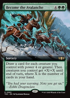 Become the Avalanche (extended art)
