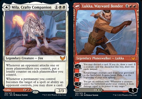 Mila, Crafty Companion // Lukka, Wayward Bonder