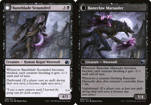 Baneblade Scoundrel // Baneclaw Marauder