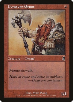 Dwarven Grunt (ODY mystery booster)