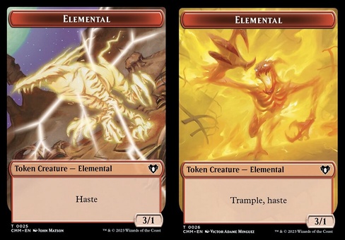 Elemental #25 // Elemental #26 (token)