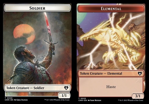 Soldier // Elemental #25 (token)