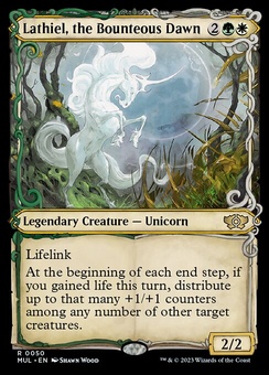 Lathiel, the Bounteous Dawn (showcase halo foil)
