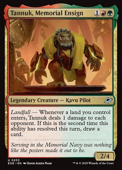 Tannuk, Memorial Ensign (foil)
