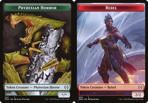 Phyrexian Horror #7 // Rebel (token foil)