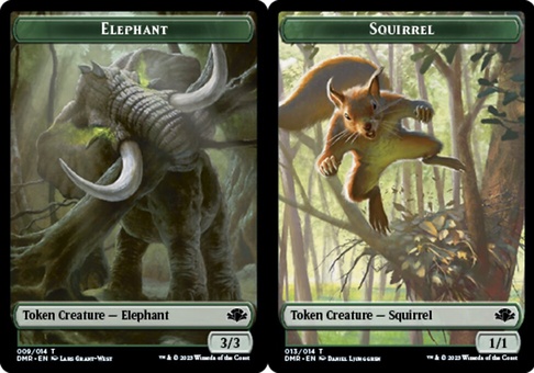 Elephant // Squirrel (token - foil)
