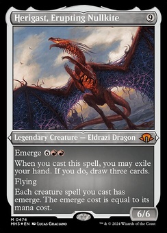 Herigast, Erupting Nullkite (etched foil)