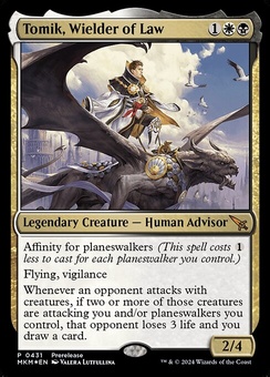 Tomik, Wielder of Law (prerelease pack foil)