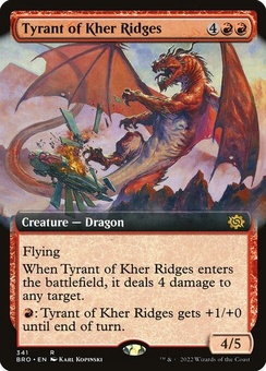 Tyrant of Kher Ridges (extended art foil)