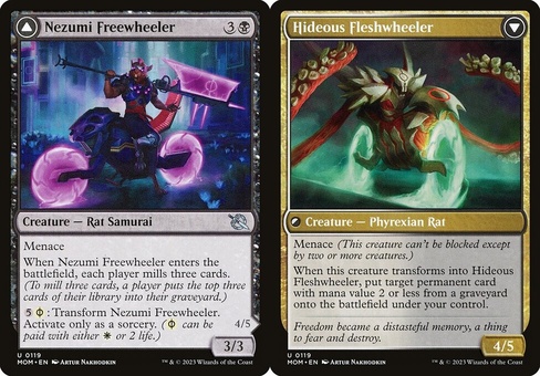 Nezumi Freewheeler // Hideous Fleshwheeler