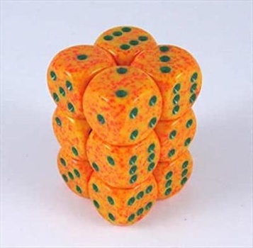 Chessex - Sada hracích kostek 12x d6 Lotus