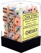 Chessex - Sada hracích kostek 36x d6 Festive Circus