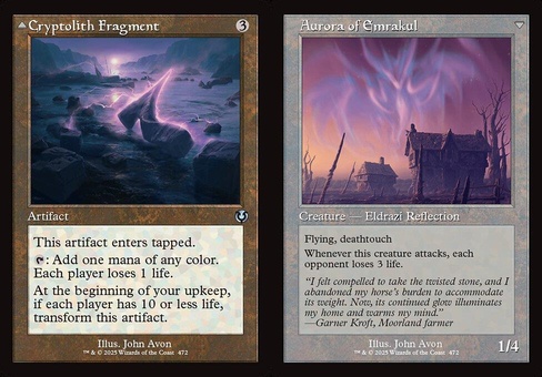 Cryptolith Fragment // Aurora of Emrakul (retro)