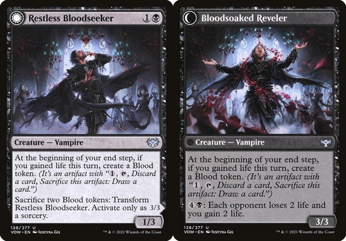 Restless Bloodseeker // Bloodsoaked Reveler
