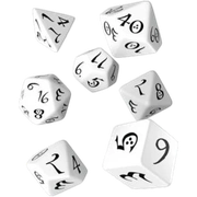 Classic RPG White & black Dice Set (7pcs)