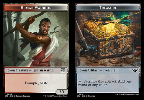 Human Warrior // Treasure (token foil)