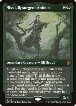 Nissa, Resurgent Animist (etched foil)