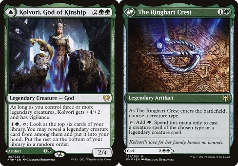 Kolvori, God of Kinship // The Ringhart Crest (foil)