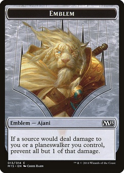 Ajani Steadfast Emblem (token)