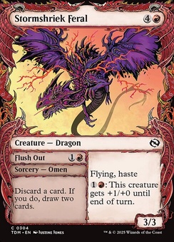 Stormshriek Feral // Flush Out (showcase foil)