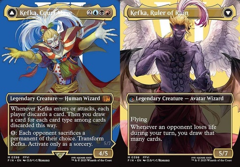 Kefka, Court Mage // Kefka, Ruler of Ruin (borderless)