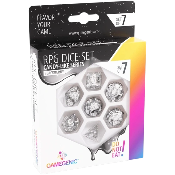 Candy-like Series - Blackberry - RPG Dice Set (7pcs)