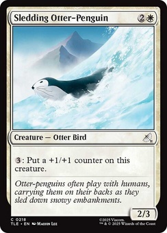 Sledding Otter-Penguin