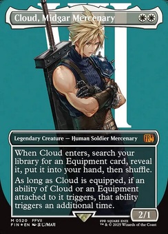 Cloud, Midgar Mercenary (borderless surge foil)