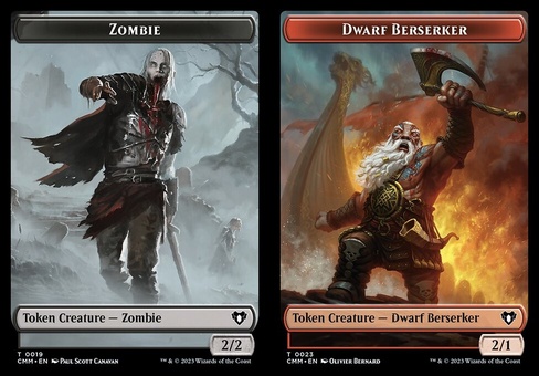 Zombie // Dwarf Berserker (token foil)