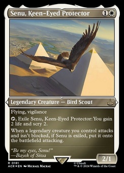 Senu, Keen-Eyed Protector (etched foil)