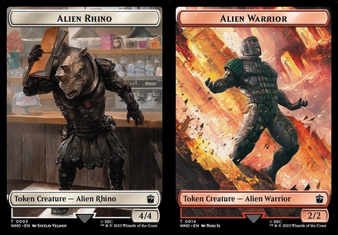 Alien Rhino // Alien Warrior (token)