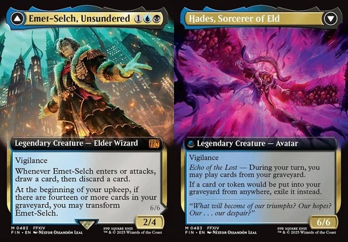 Emet-Selch, Unsundered // Hades, Sorcerer of Eld (extended art)