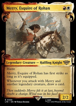Merry, Esquire of Rohan (silver scroll foil)