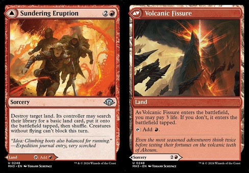 Sundering Eruption // Volcanic Fissure (foil)