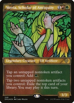 Meria, Scholar of Antiquity (showcase textured foil)