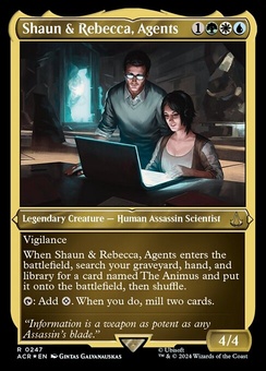 Shaun & Rebecca, Agents (etched foil)