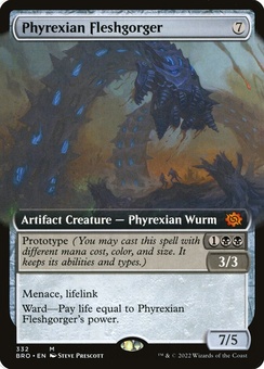Phyrexian Fleshgorger (extended art)