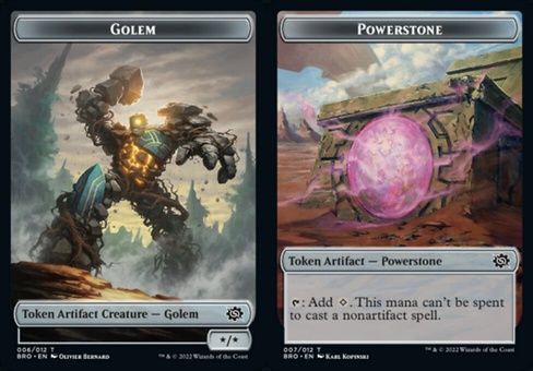 Golem // Powerstone (token foil)