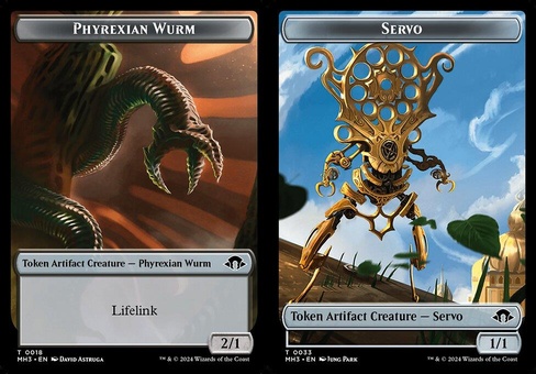 Phyrexian Wurm #018 // Servo (token foil)