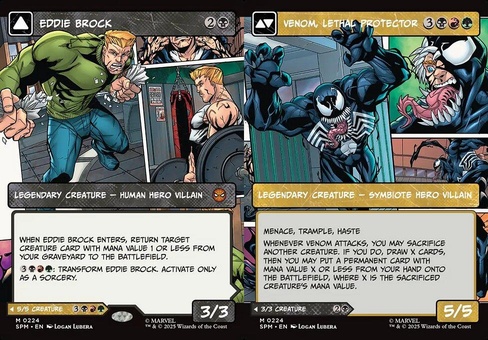 Eddie Brock // Venom, Lethal Protector (borderless showcase)